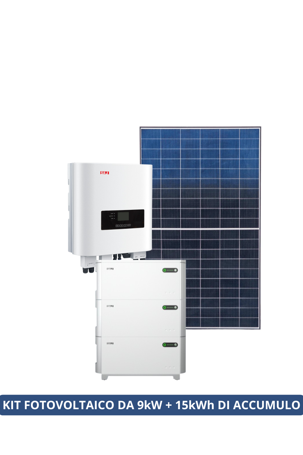 KIT FOTOVOLTAICO SAJ DA 9,1kW + 15kWh di accumulo